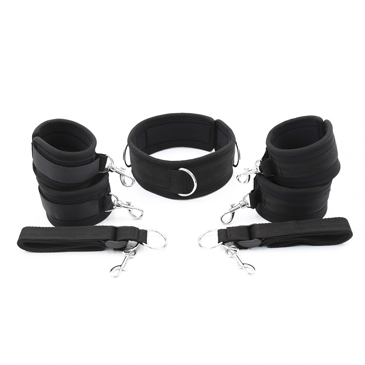 SM adult strap-ons, hand and foot cuffs accessories, alternative bondage and flirting props