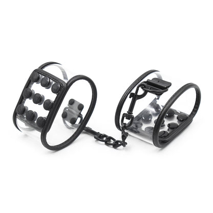 GAY SM sexy handcuffs, training, bondage, hidden buckle leather toys