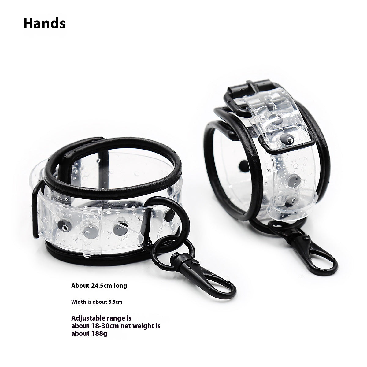 GAY SM sexy handcuffs, training, bondage, hidden buckle leather toys