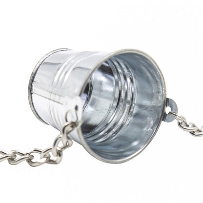 GAY SM sex toys, clip small bucket silver iron chain