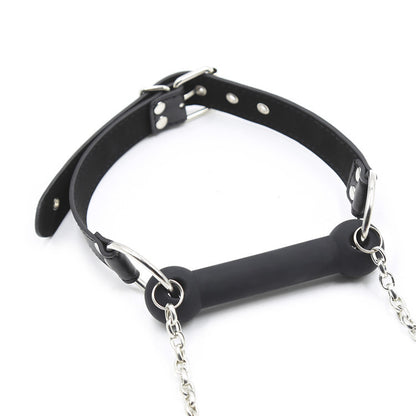 GAY sex toys sm bondage dog bone mouthpiece, mouth ring leash