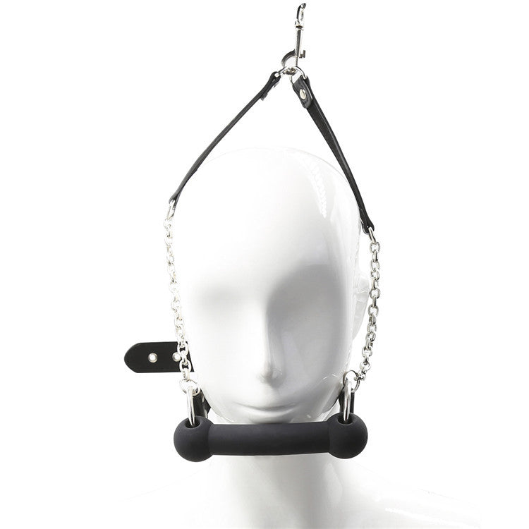 GAY sex toys sm bondage dog bone mouthpiece, mouth ring leash