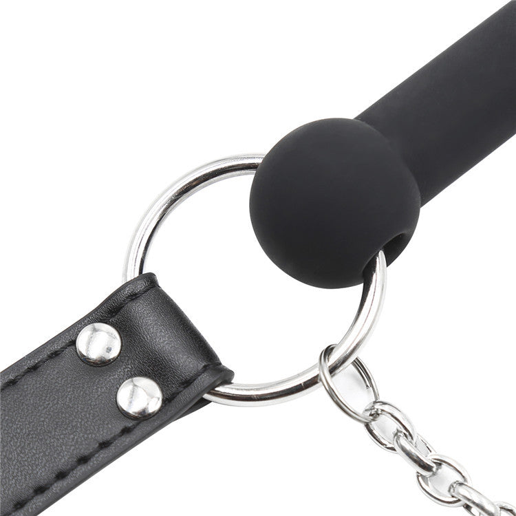 GAY sex toys sm bondage dog bone mouthpiece, mouth ring leash