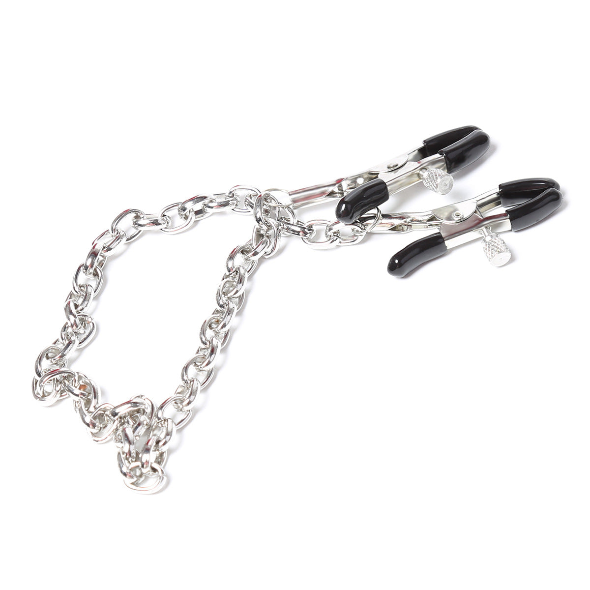 Gay erotic breast clips, SM chain leather clips adult products