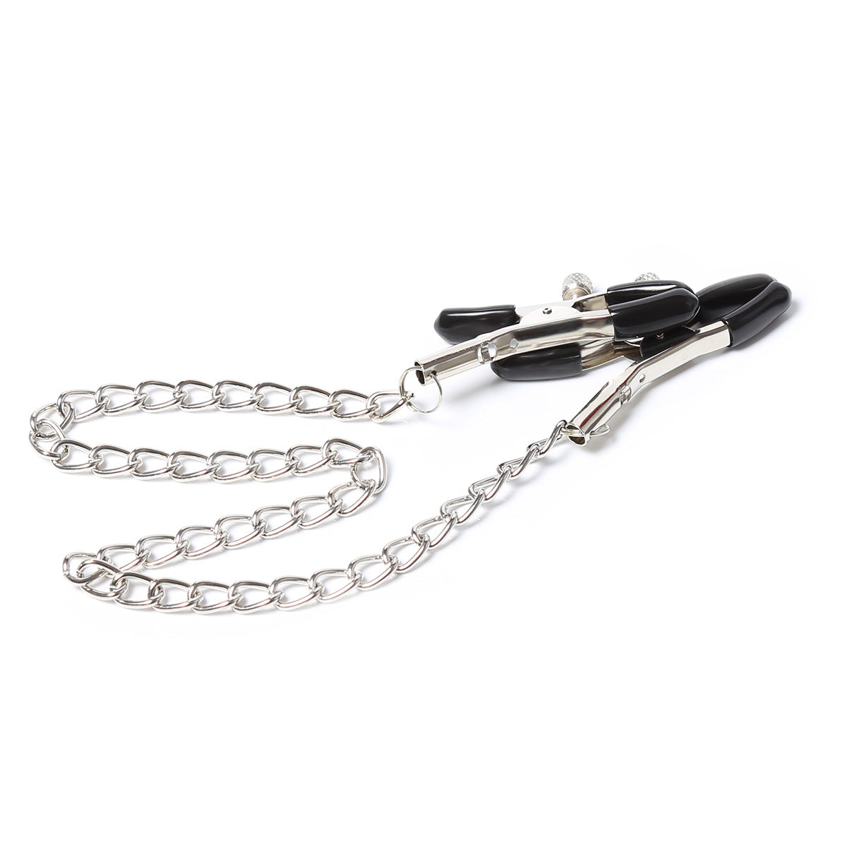 Gay erotic breast clips, SM chain leather clips adult products