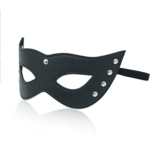 GAY SM sexy leather cat-eye eye mask