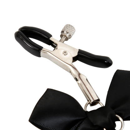 Adult erotic bow bell nipple clamp SM