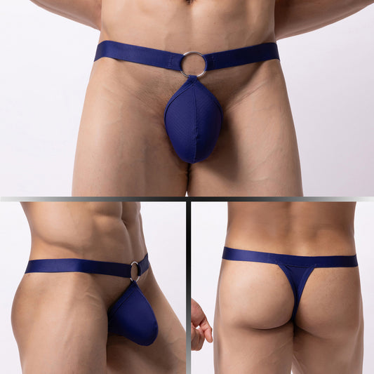 Gay Low waist sexy men's breathable thong briefs