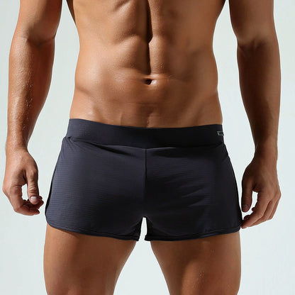 Men's Arrow Pants/Sexy built-in double thong boxer briefs