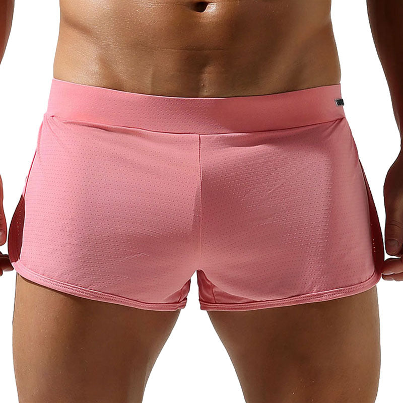 Men's Arrow Pants/Sexy built-in double thong boxer briefs