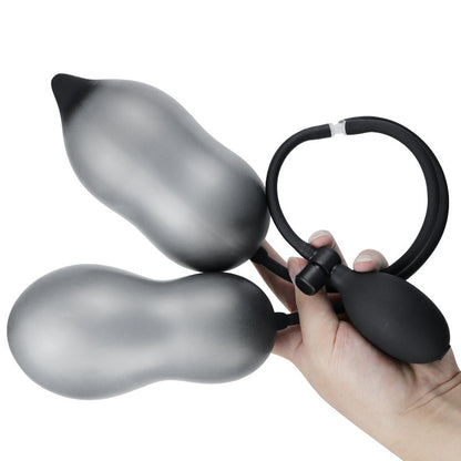 GAY inflatable anal plug, double-ended use at the same time