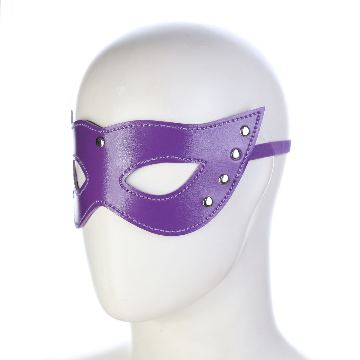 GAY SM sexy leather cat-eye eye mask