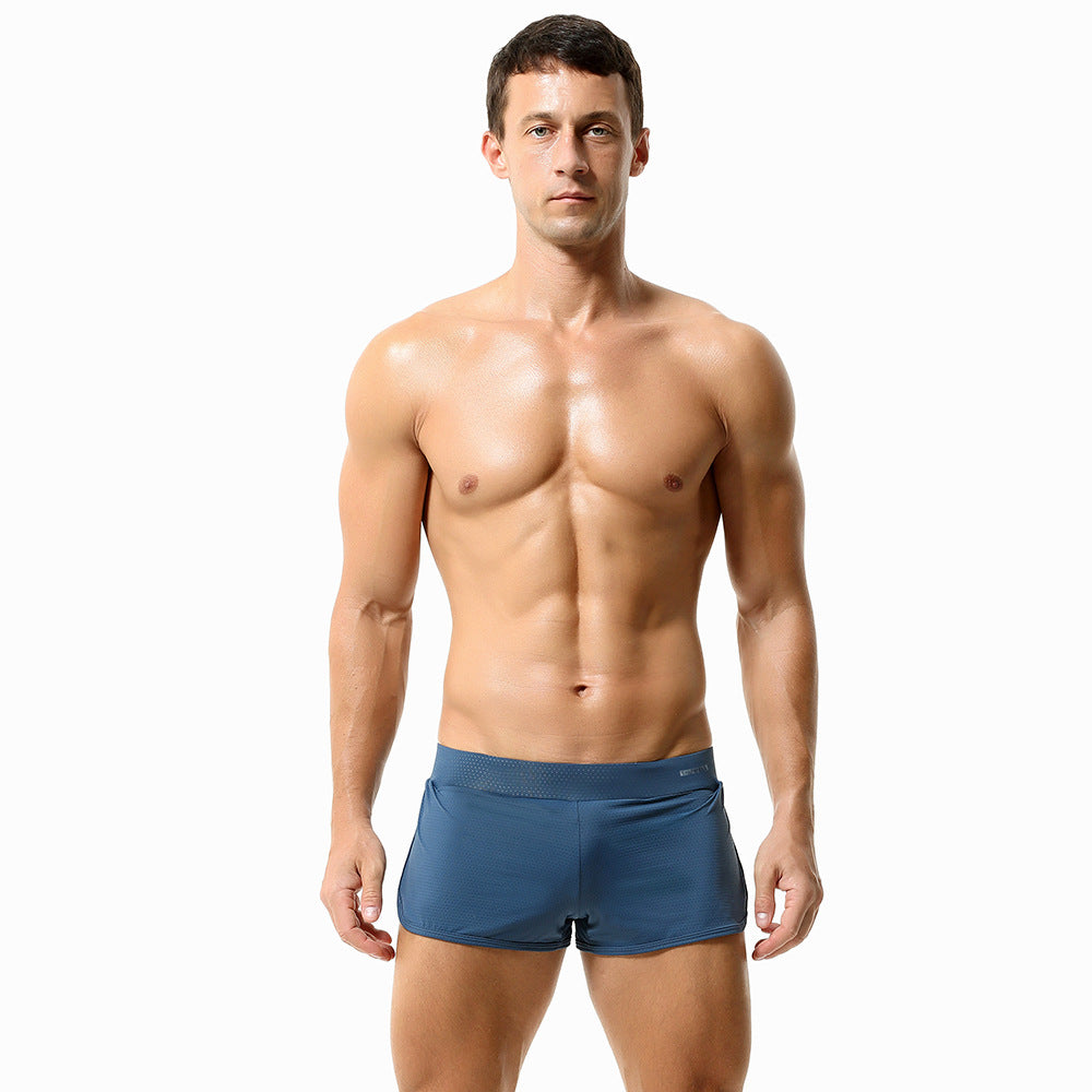 Men's Arrow Pants/Sexy built-in double thong boxer briefs