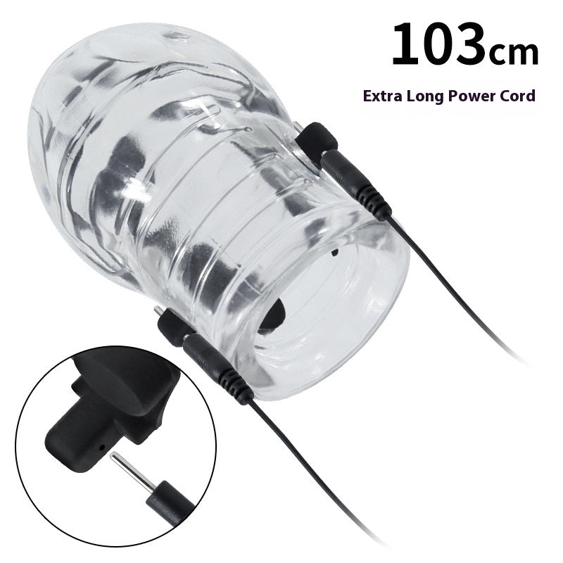 Gay electric shock numbing hypoallergenic masturbation device