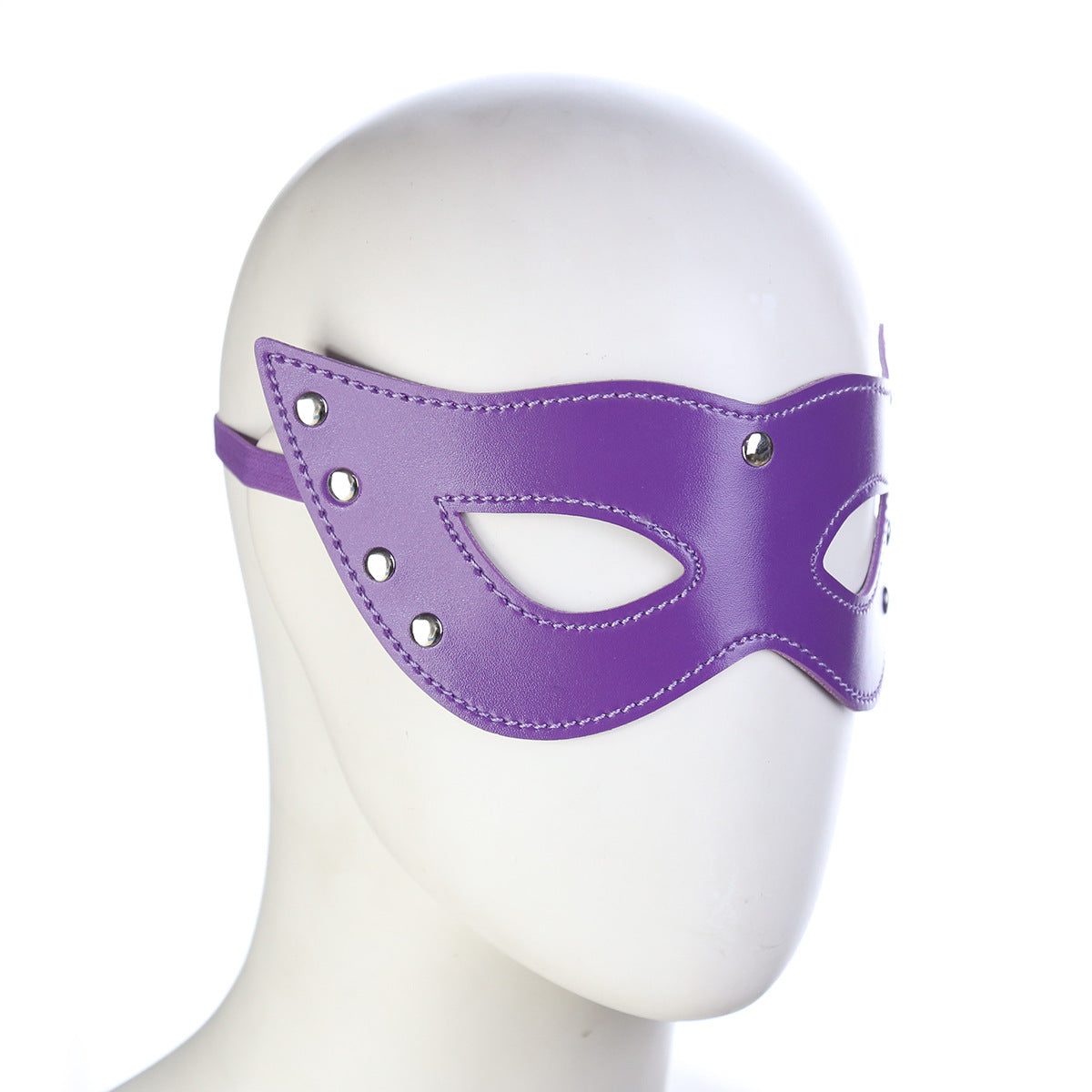 GAY SM sexy leather cat-eye eye mask