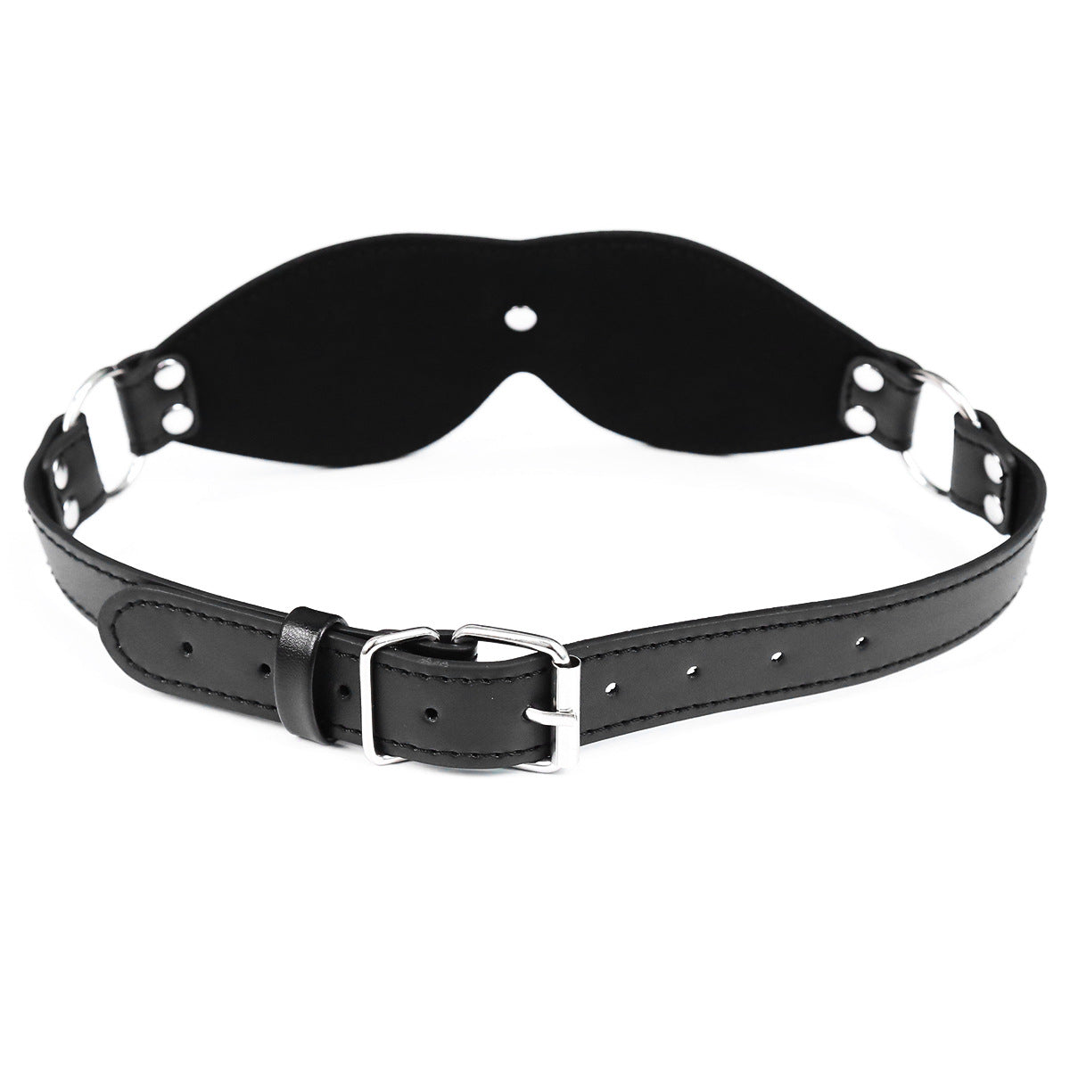 GAY SM leather eye mask, adjustable with multiple nails