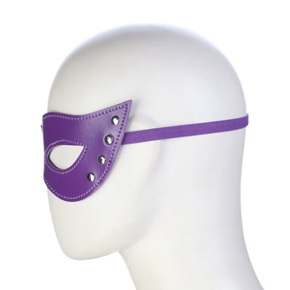 GAY SM sexy leather cat-eye eye mask